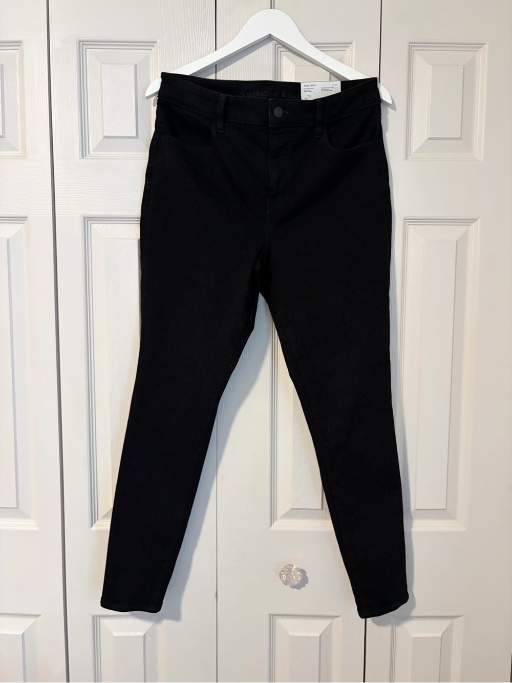 NWT American Eagle Black Jeans High Rise Jegging Dream Stretch Sz 14/32 regular